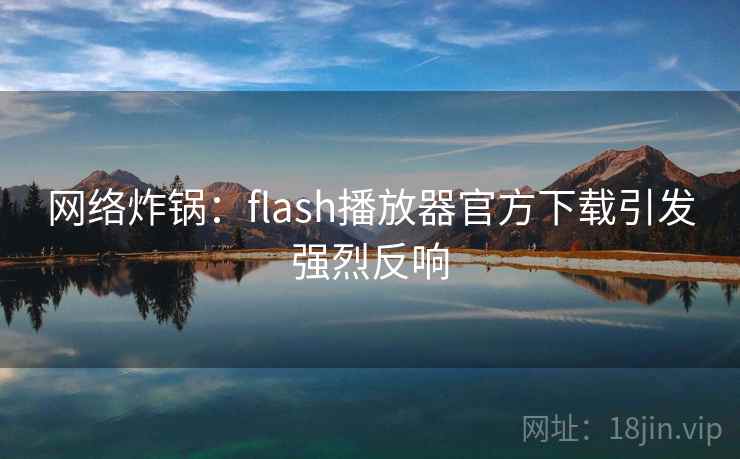 网络炸锅：flash播放器官方下载引发强烈反响  第1张
