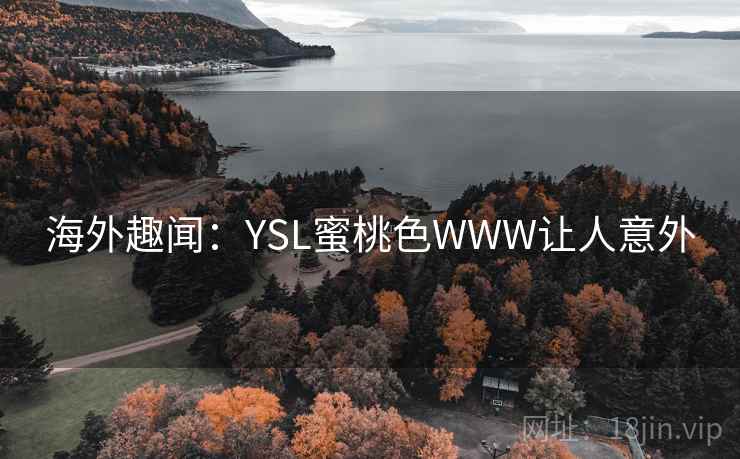 海外趣闻：YSL蜜桃色WWW让人意外  第2张